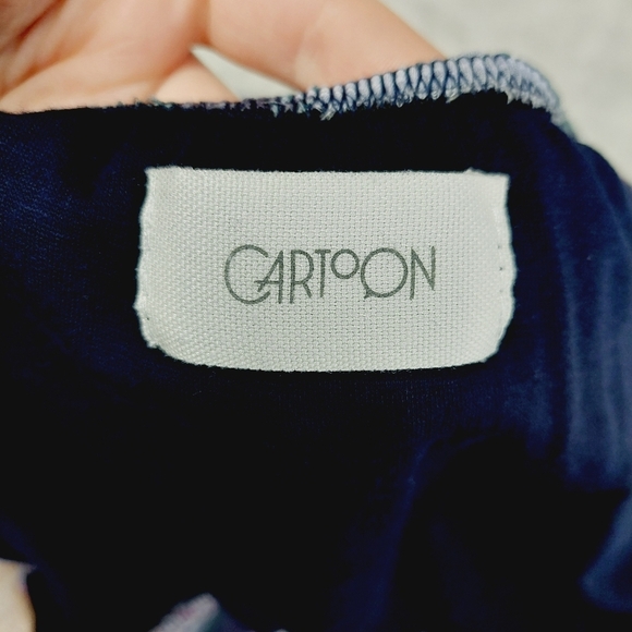 Cartoon Floral Loose Fit Long Sleeve Lightweight Blouse P1496 - Picture 6 of 9